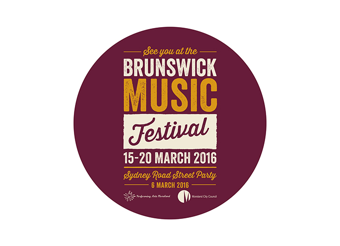 Our third year working on the Brunswick Music Festival